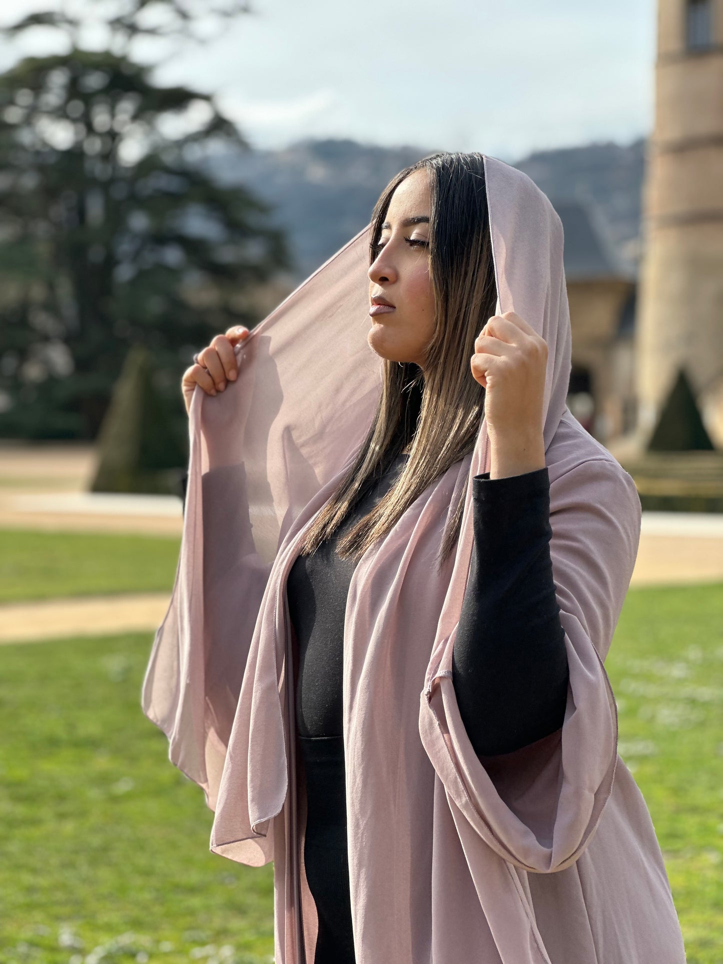 Abaya voile mousseline de soie