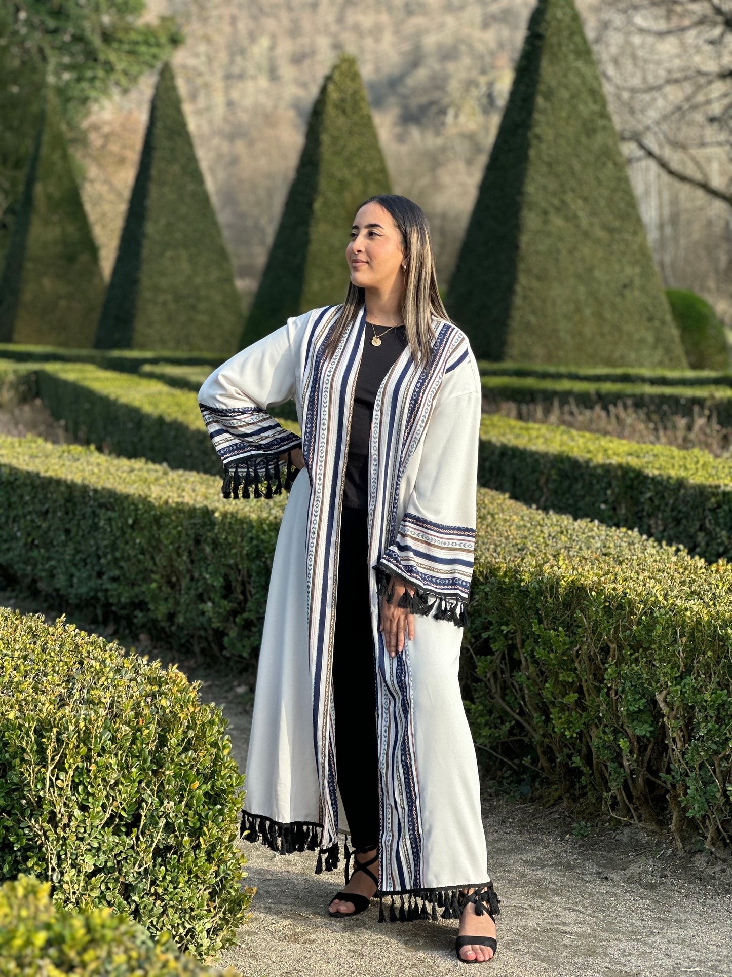 Abaya à frange